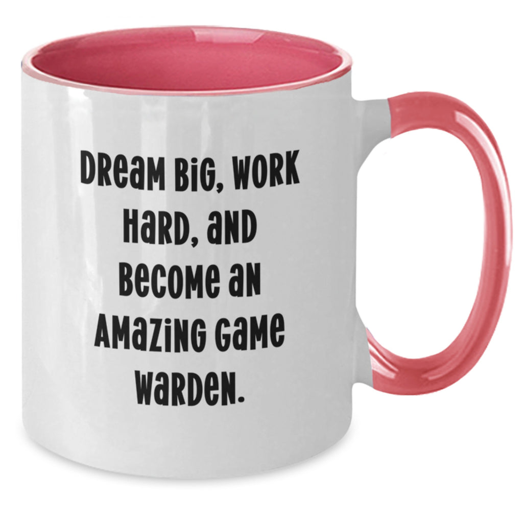 Game Warden Gifts from Friends and Family for Game Wardens Graduation Unique Coffee Mugs - Funny Two Tone Mugs with Inspirational Quote - Additional
