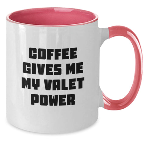 Image of Funny Valet Gifts from Men to Valet, Valet Two Tone Coffee Mug for Valet, Christmas Unique Gifts for Friends - Additional