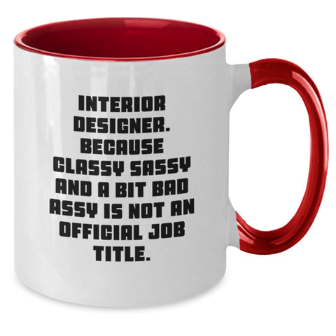 Image of Funny Interior Designer Gifts from Friends, for Interior Designer Men, Unique Christmas Unique Gifts, Two Tone Coffee Mug - Additional