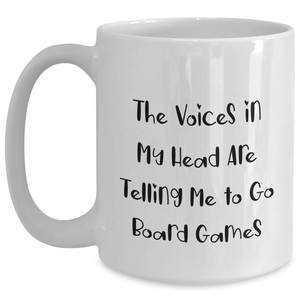 Funny Board Games Humor White Coffee Mug Gifts from Friends to Board Games Lovers on Father's Day