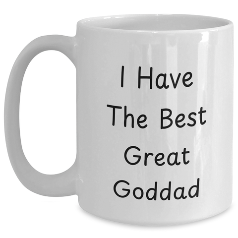 Image of Funny Goddad Gifts from Men to Goddad on Graduation Day with White Coffee Mug - Main