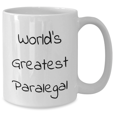 Image of Funny World's Greatest Paralegal Gifts for Mom on Mother's Day White Coffee Mug - Additional