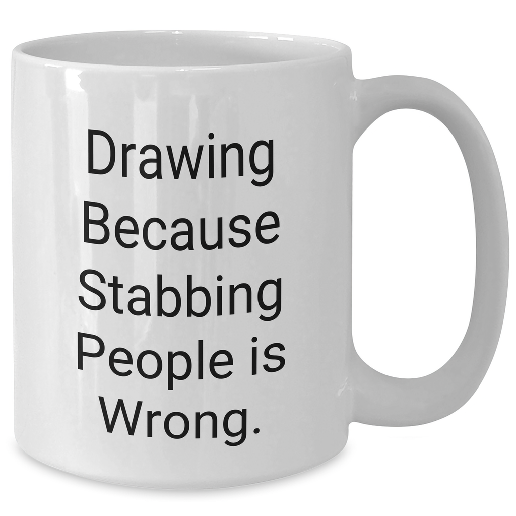 Funny Drawing Humor White Coffee Mug Gifts from Men to Friends for Father's Day - Additional