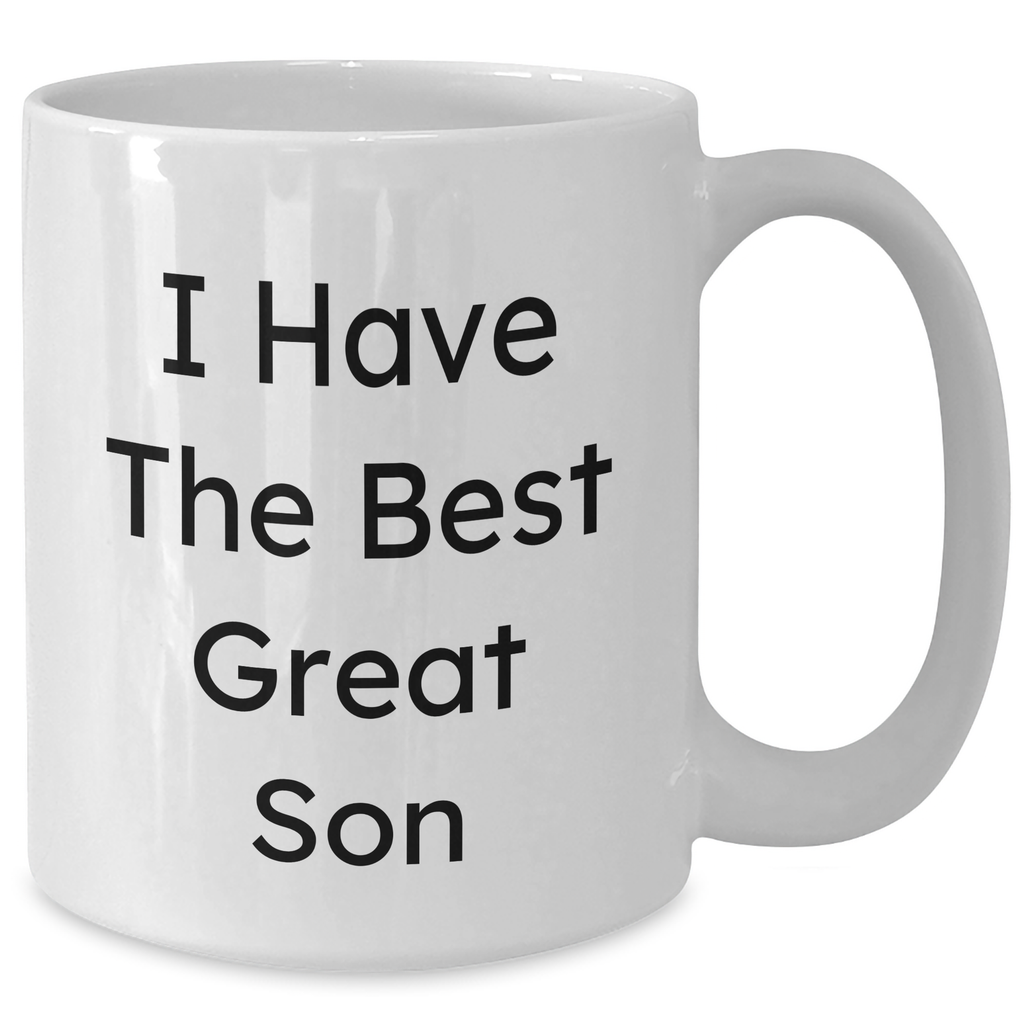 Funny Son Quotes Gifts from Mom to Son Graduation Unique White Coffee Mug, 11oz or 15oz Capacity - Additional
