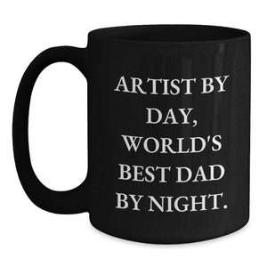 Christmas Artist Gifts from Dad Funny Mugs for Artist Friends and Family