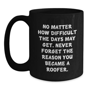 Roofer Inspirational Quote Funny Mug Gifts from Friends for Roofer Men on Mother's Day
