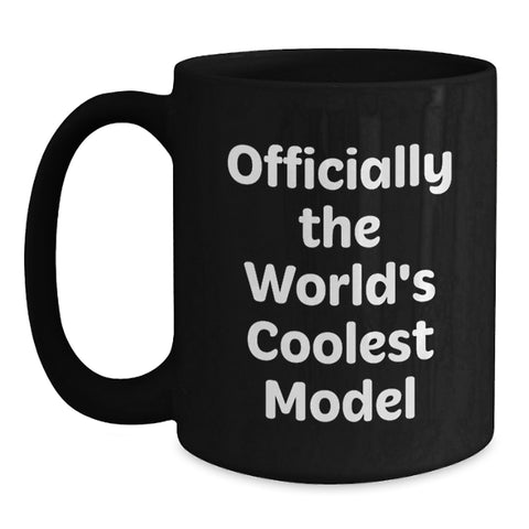 Image of Funny Model Gifts for Model Enthusiasts, Unique Black Coffee Mugs from Friends, Gifts from Men for Women on Valentine's - Main