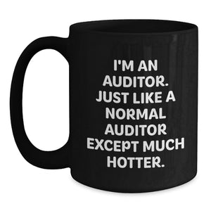 Auditor Gifts Funny Quote Black Coffee Mugs For Graduation From Friends, Gifts for Auditor, Men, Women