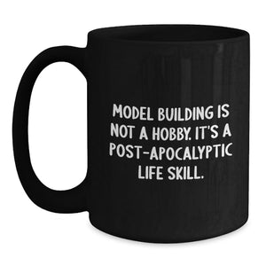 Funny Model Building Gifts for Him Funny Model Building Coffee Mug Birthday Unique Gifts from Friends to Husband