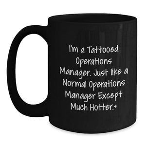 Funny Operations Manager Black Coffee Mugs Gifts for Men, Operations Manager Unique Gifts from Friends for Graduation