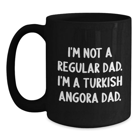 Image of Funny Turkish Angora Cat Dad Gifts from Men to Friends for Graduation Unique Mugs - Main