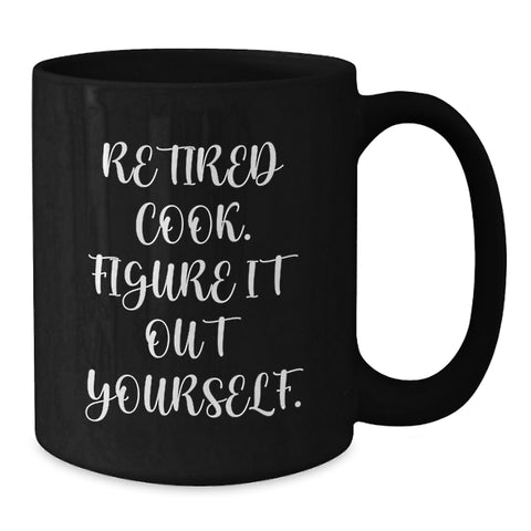 Image of Funny Quotes for Cooks, Black Coffee Mug Gifts from Family to Graduation, Inspirational - Additional