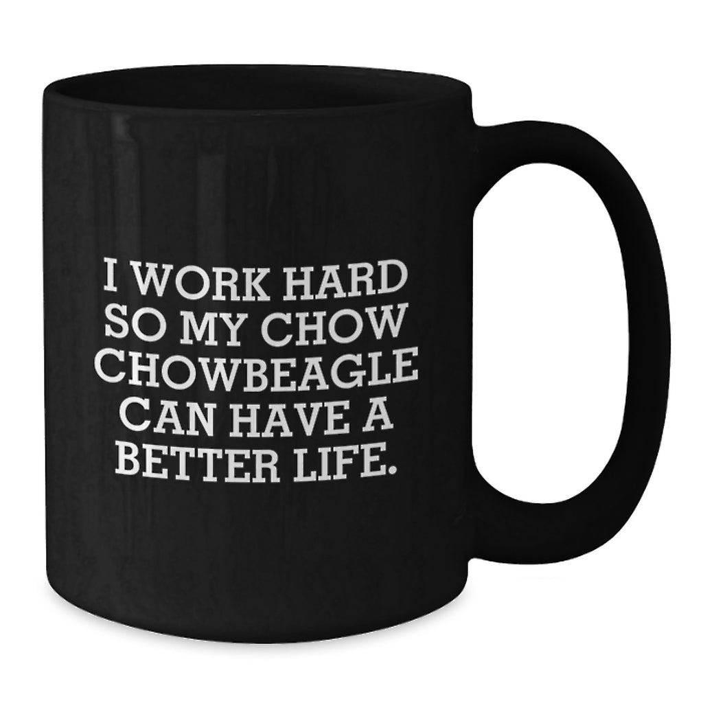 Chow Chow Dog Lover Gifts from Friends, Funny Inspirational Quote Black Coffee Mug, Birthday Unique Gifts for Chow Chow Dog Owners - Additional