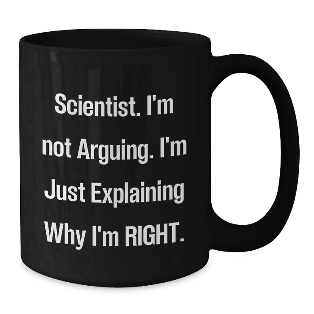 Funny Scientist Black Coffee Mugs Gifts for Him from Friends Christmas Unique Presents - Additional