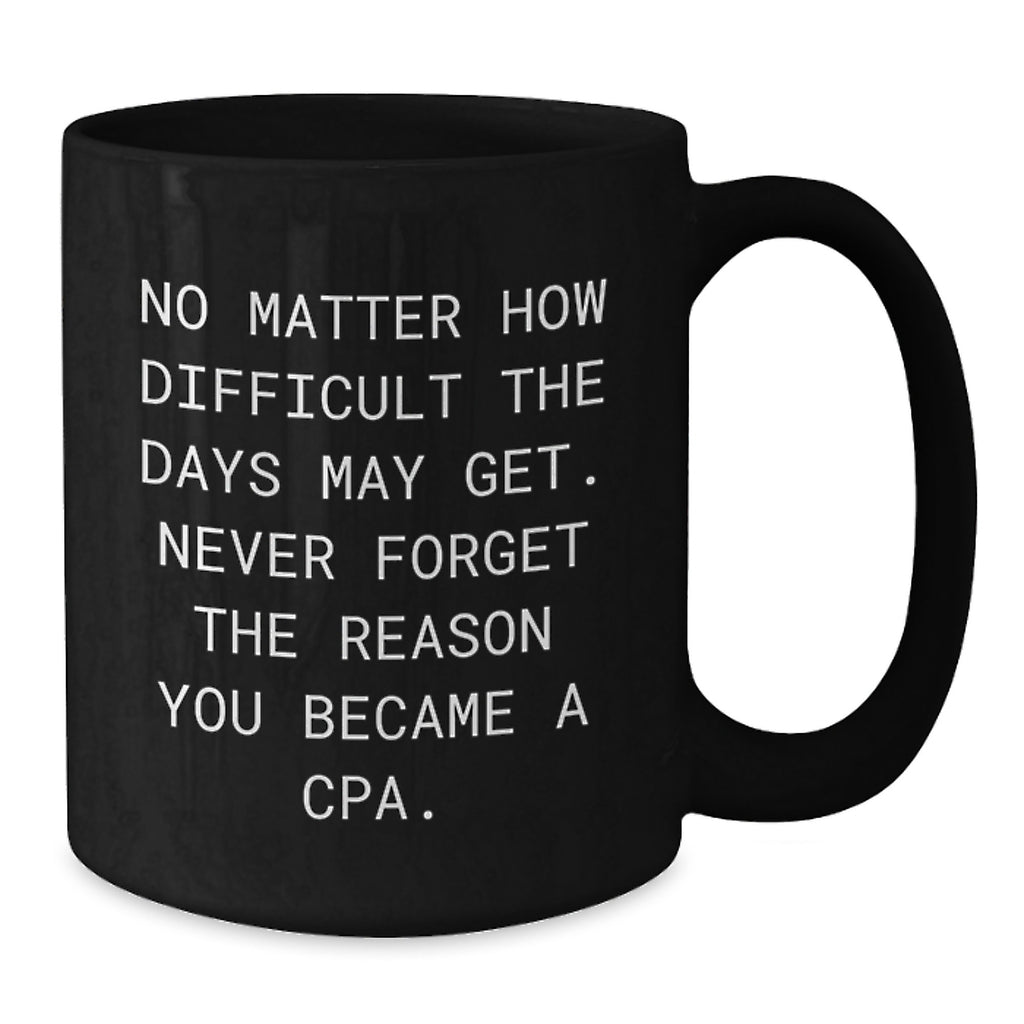 Funny CPA Motivation Black Coffee Mugs Gifts from Friends for Men Women Coworkers Family - Additional