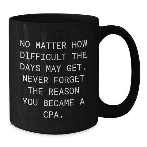 Image of Funny CPA Motivation Black Coffee Mugs Gifts from Friends for Men Women Coworkers Family - Additional