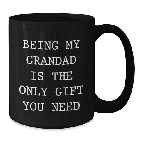 Image of Funny Grandad Gifts from Men to Grandad, Black Coffee Mugs for Grandad, Christmas Unique Gifts - Additional