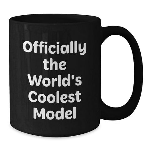 Image of Funny Model Gifts for Model Enthusiasts, Unique Black Coffee Mugs from Friends, Gifts from Men for Women on Valentine's - Additional