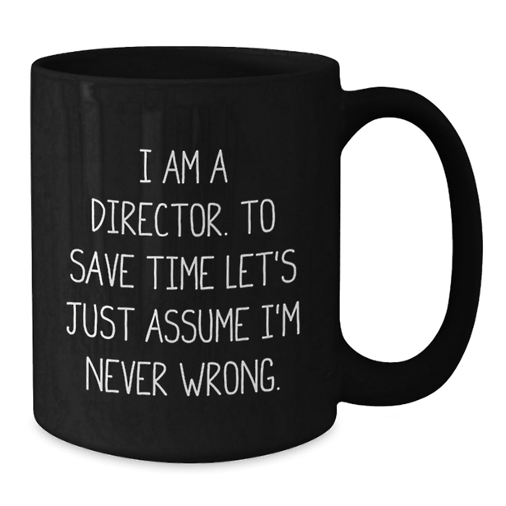 Funny Gifts for Directors Valentine's Unique Black Coffee Mugs from Friends - Additional
