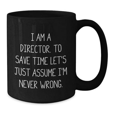 Image of Funny Gifts for Directors Valentine's Unique Black Coffee Mugs from Friends - Additional