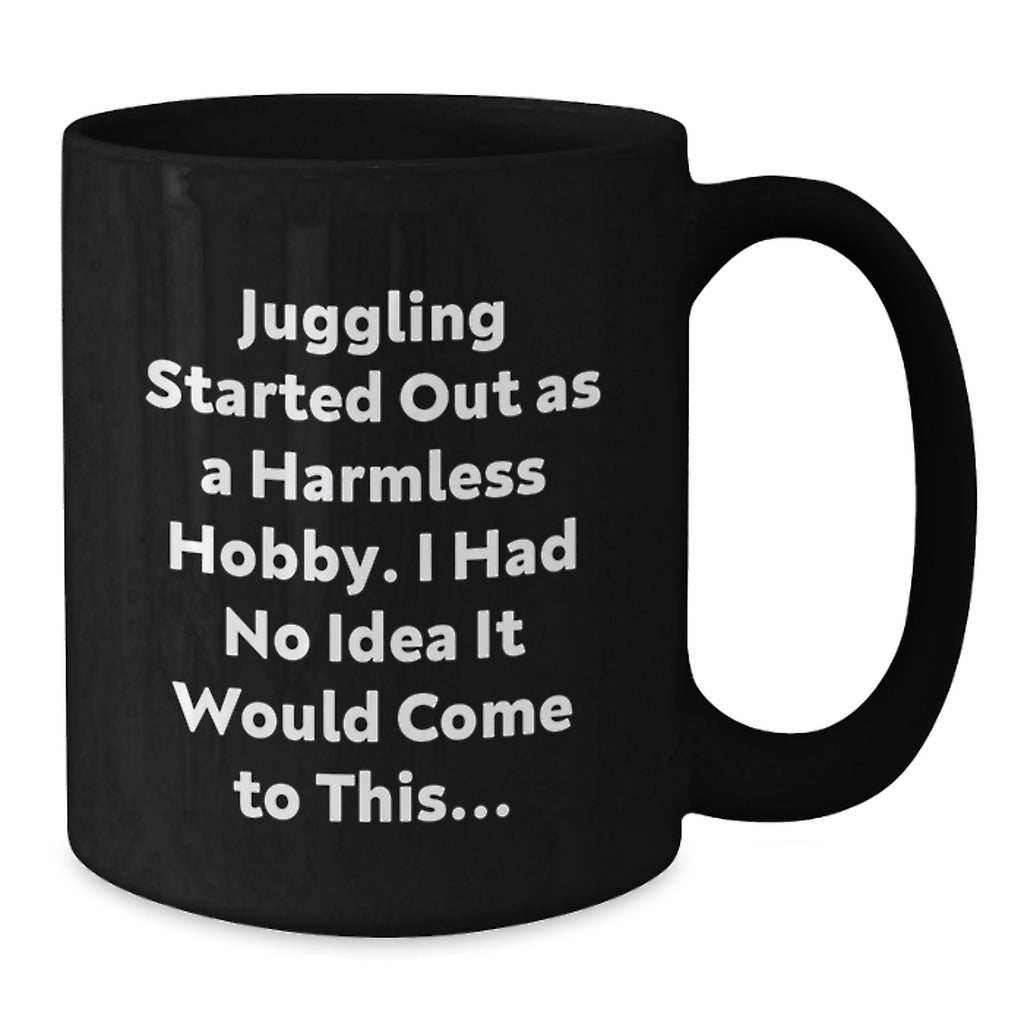 Funny Juggling Journey Black Coffee Mug Gifts from Friends for Juggling Enthusiasts on Birthday - Additional