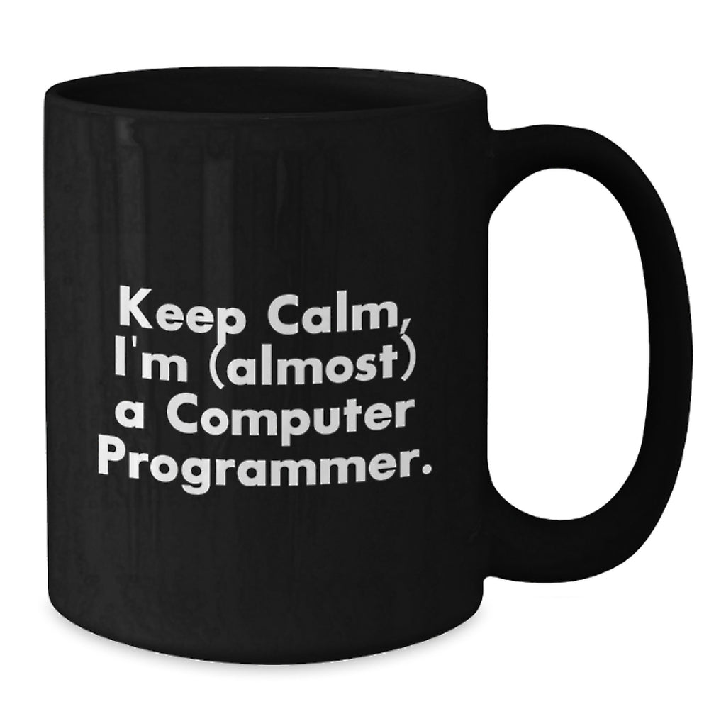 Funny Computer Programmer Quote Gifts from Men to Son, Unique Black Coffee Mug for Computer Programmer Dad, Father's Day Unique Gifts - Additional