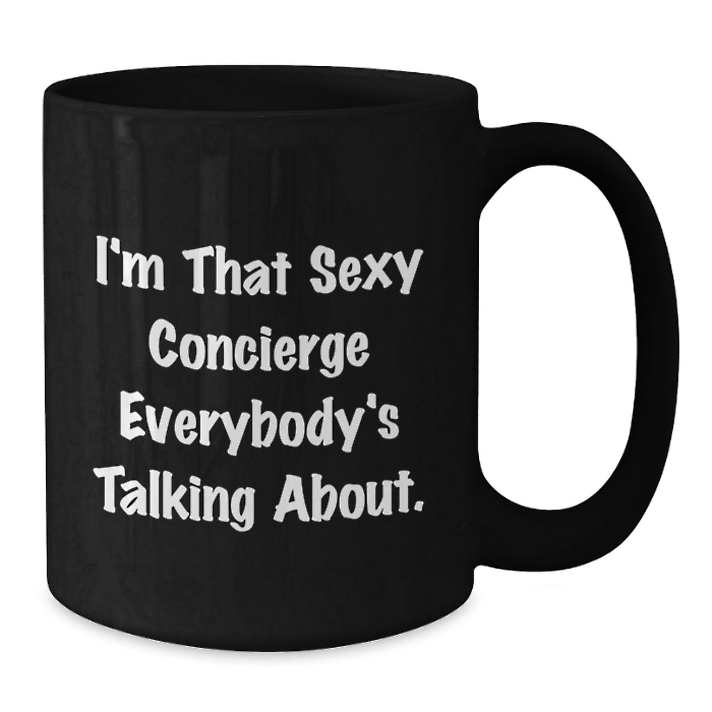 Funny Concierge Quotes Black Coffee Mugs Gifts from Friends for Graduation Unique Gifts - Additional