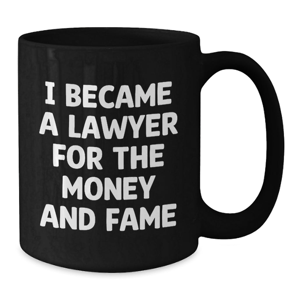 Funny Lawyer Gifts for Him, Unique Black Coffee Mugs with Lawyer Quotes, Inspirational Graduation Unique Gifts from Friends to Lawyer Men - Additional