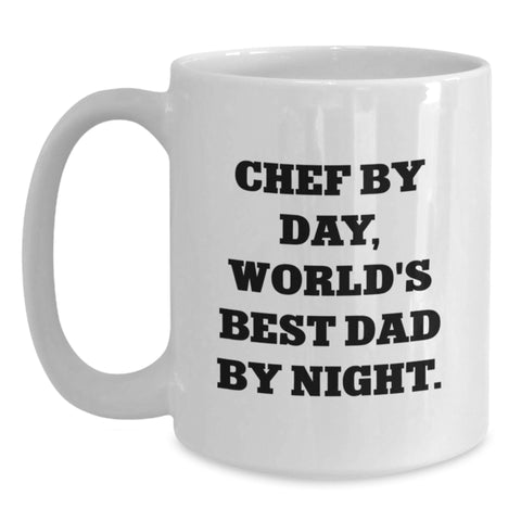 Image of Funny Chef White Coffee Mug Gifts from Dad, Perfect for Chef Men, Unique Valentine's Unique Gifts - Main