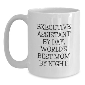 Gifts from Men to Executive Assistant, Funny White Coffee Mug for Birthday Unique Gifts