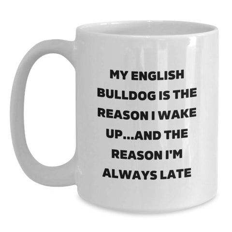 Image of Funny English Bulldog Lover Gifts from Friends to Family - Valentine's Unique Mug - Main