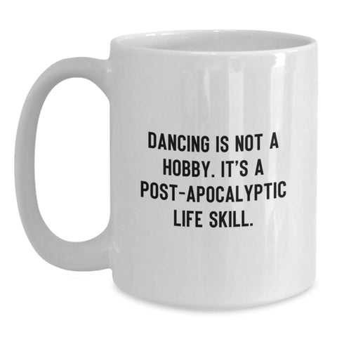 Image of Funny Dancing Gifts for Birthday Dancing Enthusiasts - Gifts from Friends - White Coffee Mug - Main