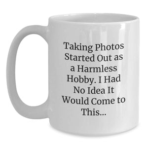 Funny Taking Photos White Coffee Mugs Gifts for Mom on Mother's Day from Family
