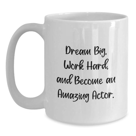 Image of Funny Actor White Coffee Mug Gifts from Friends to Actor on Birthday Unique Gifts - Main