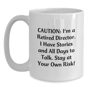 Funny Graduation Unique Gifts for Directors - White Coffee Mug from Family Friends Loved Ones