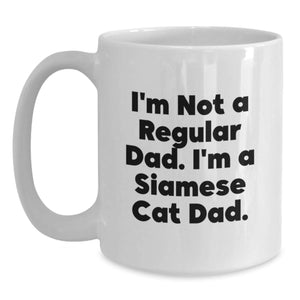Funny Siamese Cat Dad Gifts from Men to Friends for Christmas Unique Mugs