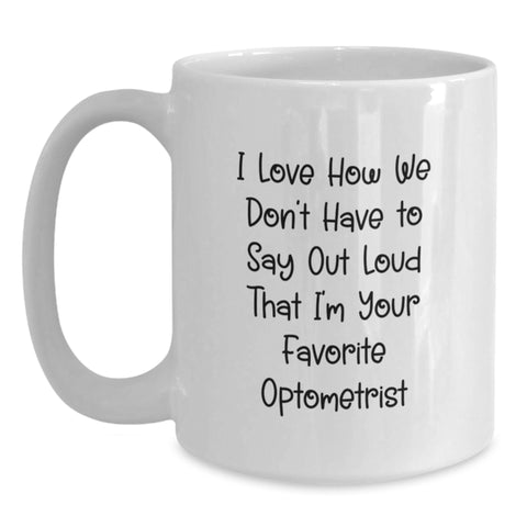 Image of Gifts from Friends for Optometrist Men - Funny Quote White Coffee Mug Christmas Unique Presents - Main