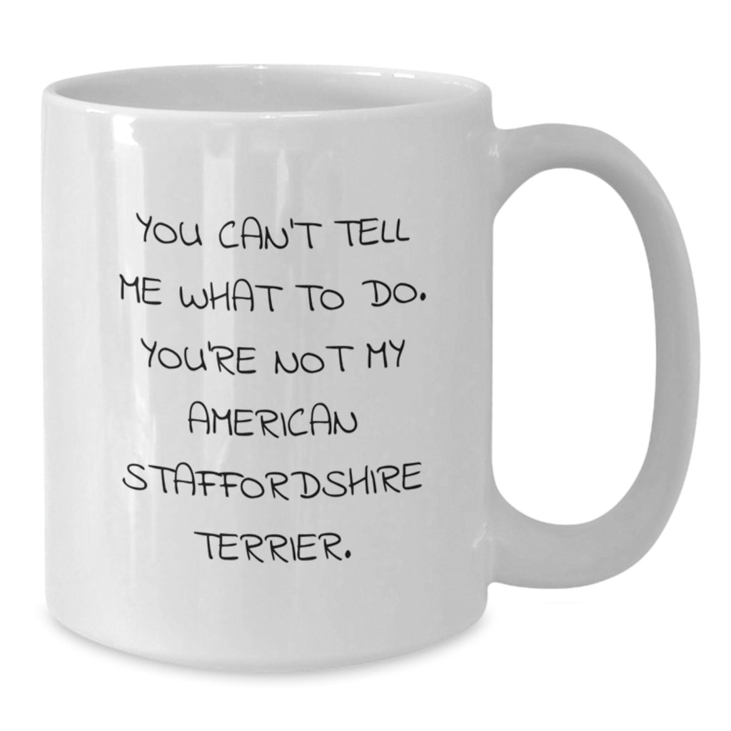 Funny American Staffordshire Terrier Dog Gifts from Men for American Staffordshire Terrier Dog Lover Valentine's Unique White Coffee Mugs - Additional