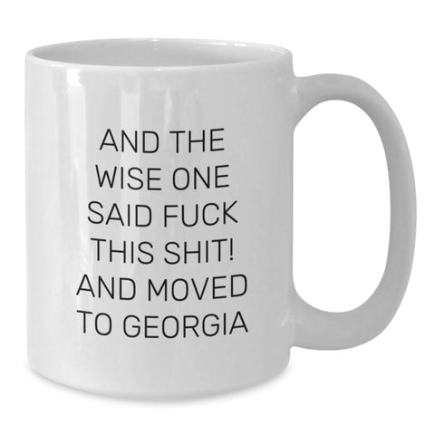 Image of Georgia Gifts for Friends Funny White Coffee Mugs, Gifts from Men to Georgia Women, Birthday Unique - Additional