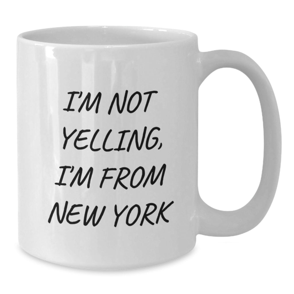 Funny New York White Coffee Mugs Gifts from Men for Friends and Family Valentine's Unique - Additional
