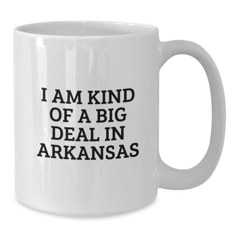 Image of Arkansas Proud White Coffee Mug, Funny Quote, Gifts from Friends to Family, Perfect for Graduation - Additional