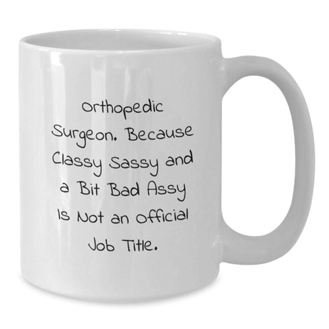 Image of Funny Orthopedic Surgeon Gifts from Friends and Family - Christmas Unique Mugs for Women and Men - Additional