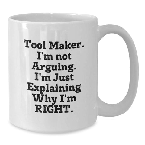 Image of Funny Tool Maker White Coffee Mug Gifts from Friends - Christmas Unique Gifts for Men Women Tool Makers - Additional