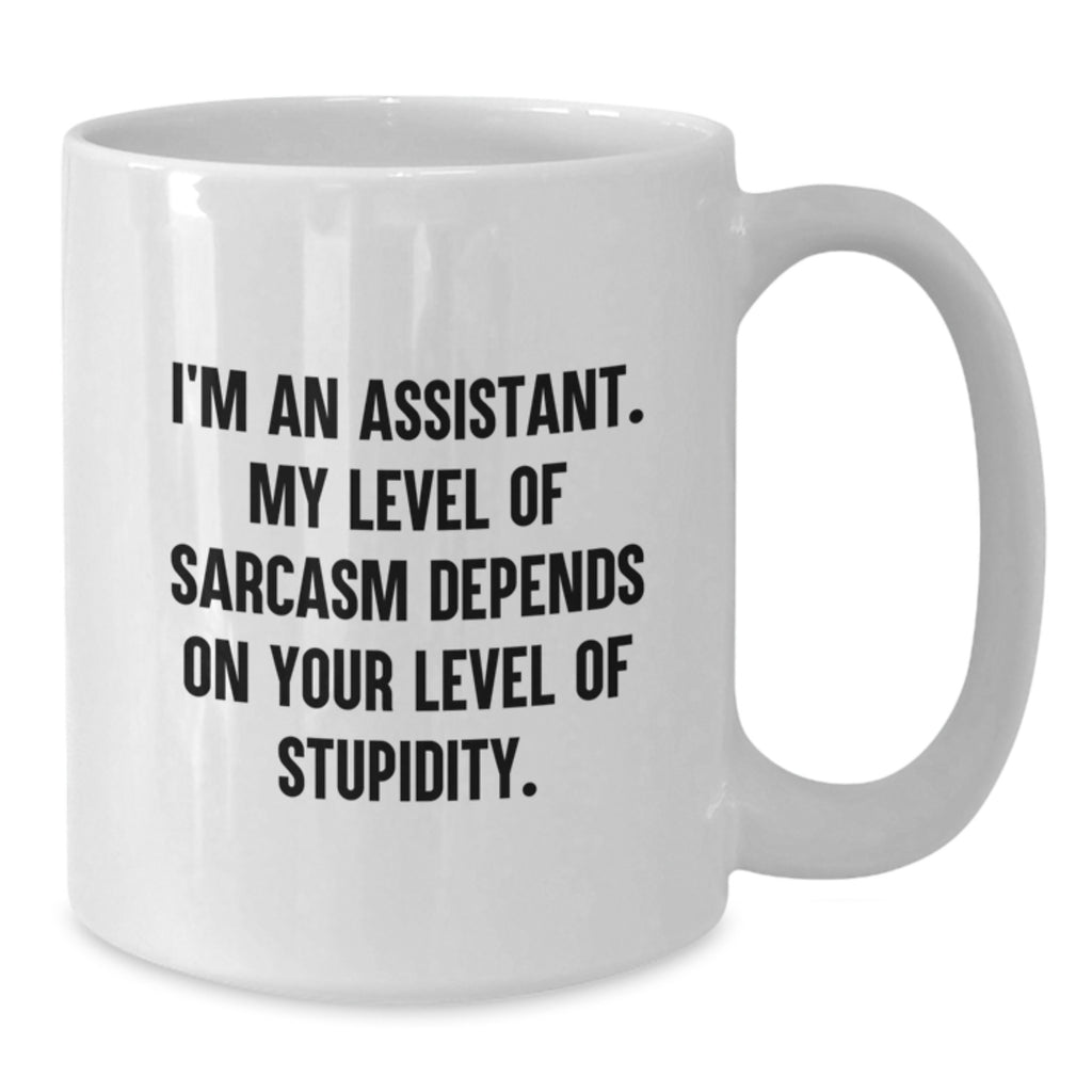 Funny Assistant Sarcasm Gifts from Friends for Assistants - White Coffee Mug, 11oz or 15oz, Birthday Unique Gifts - Additional