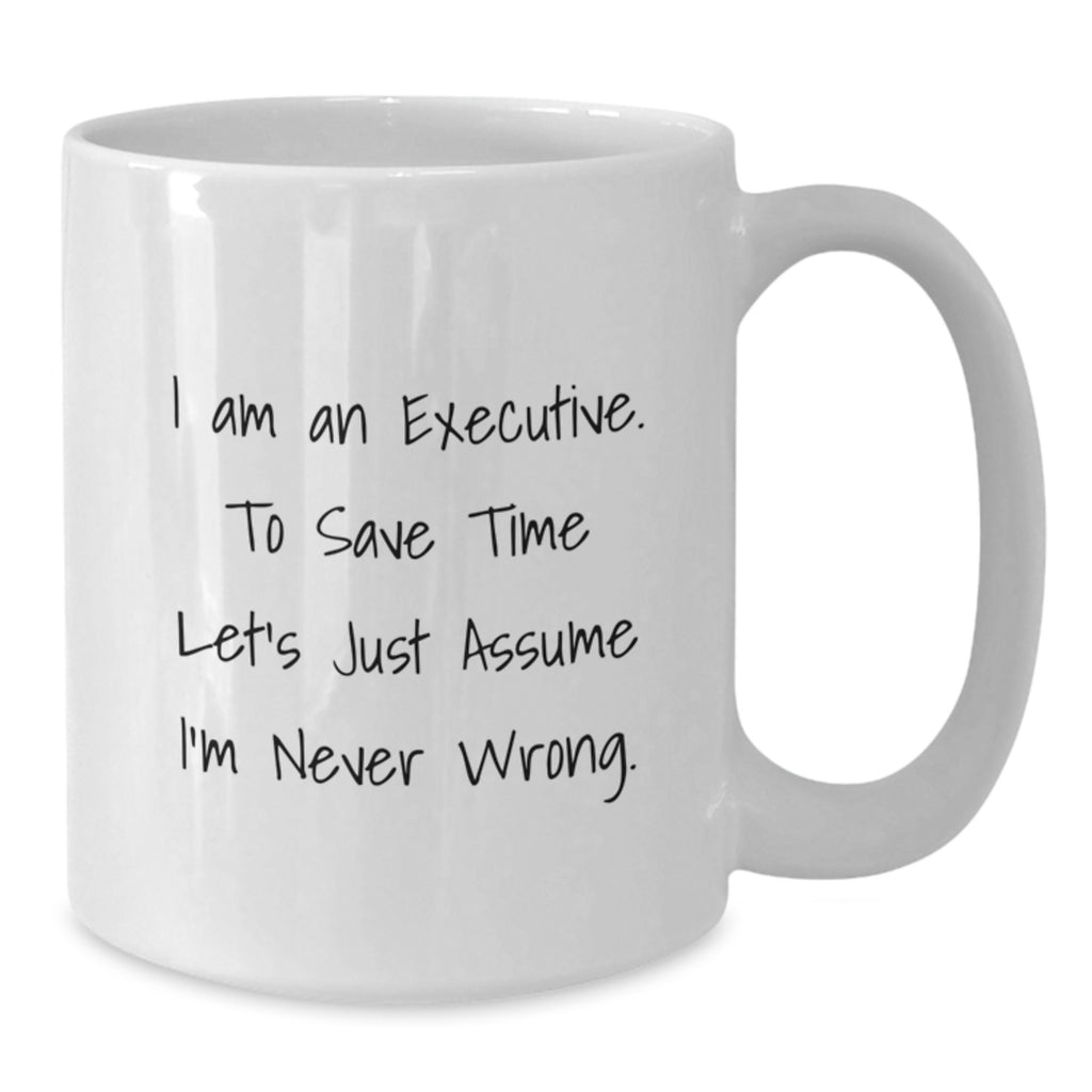 Executive White Coffee Mug Funny Gift from Friends to Executive on Valentine's - Additional