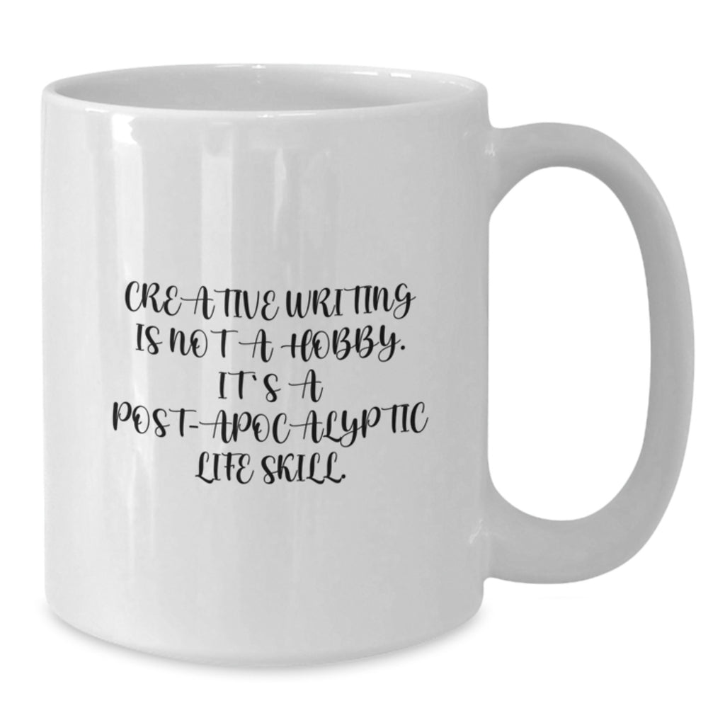 Creative Writing Lover Gifts from Friends, Unique Birthday Unique Gifts for Men, Funny White Coffee Mug, Inspirational Quote - Additional