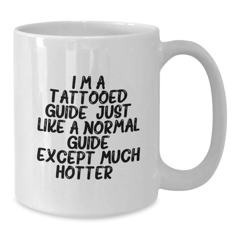 Image of Funny Guide White Coffee Mug Gifts from Men to Guide for Graduation - Additional