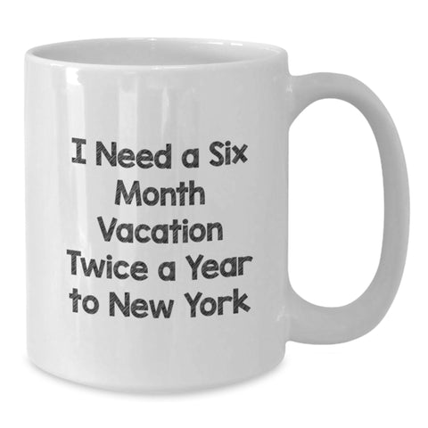Image of New York City Inspiration Funny White Coffee Mugs Gifts for New York Lovers from Friends to Graduation Unique Unique Gifts - Additional