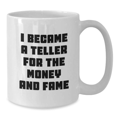 Image of Funny Teller Coffee Mug Gifts for Men from Friends or Family, White 11oz or 15oz Ceramic - Additional