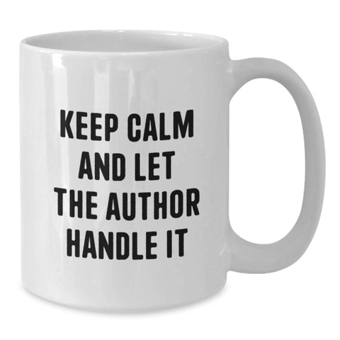 Image of Funny Author White Coffee Mugs Gifts from Men to Author Friends for Graduation Unique Ideas - Additional